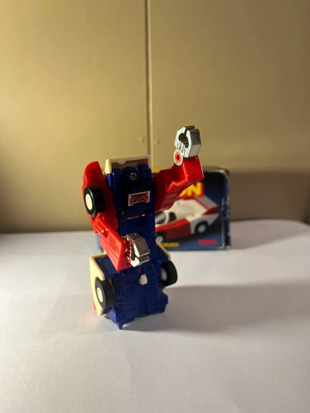 Vintage 1980s Commandrons Motron Transforming Toy Robot Car image indicator(2)