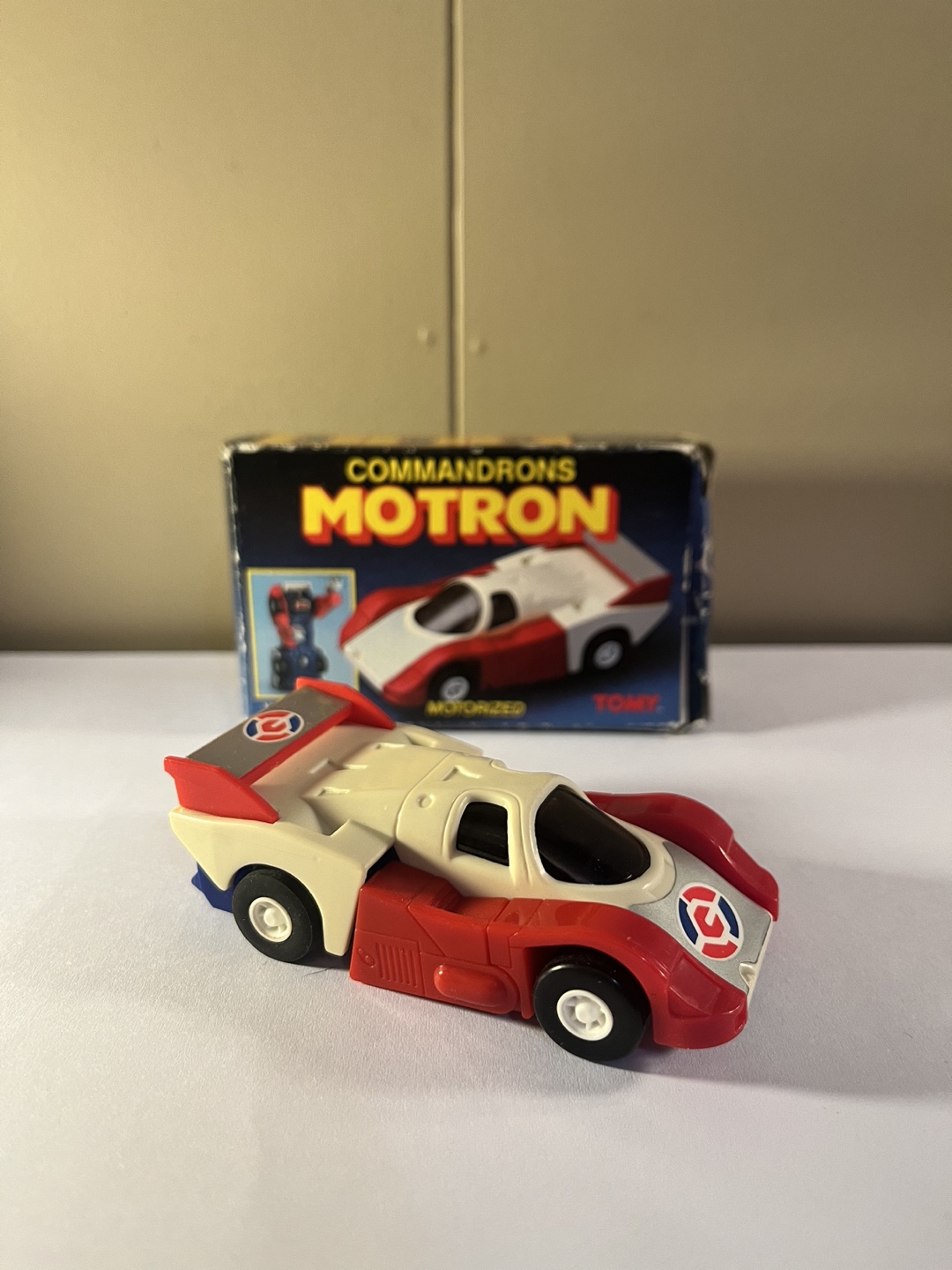 Vintage 1980s Commandrons Motron Transforming Toy Robot Car