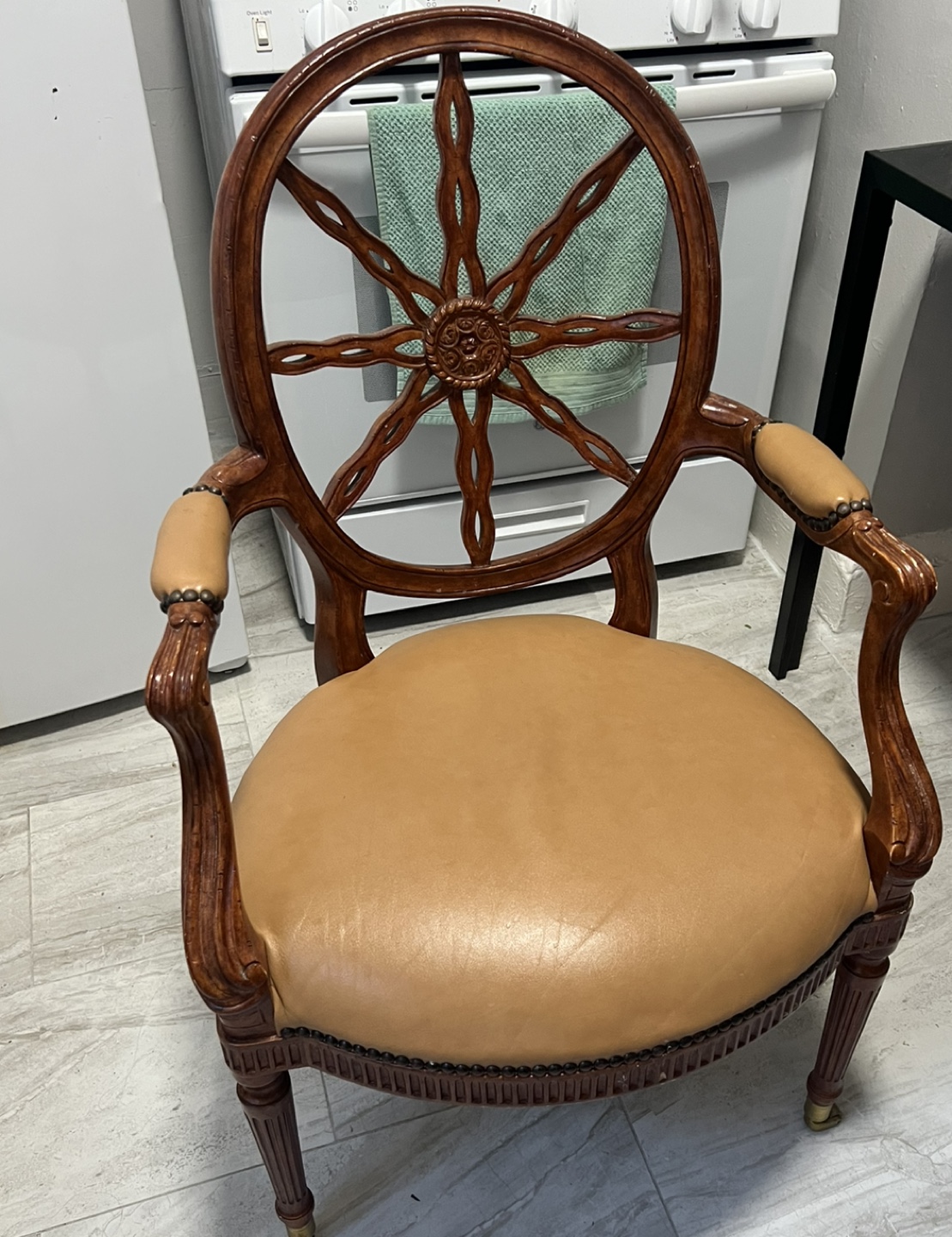 Maitland-Smith Sheraton-Style Wheel Back Arm Chair - photo 2