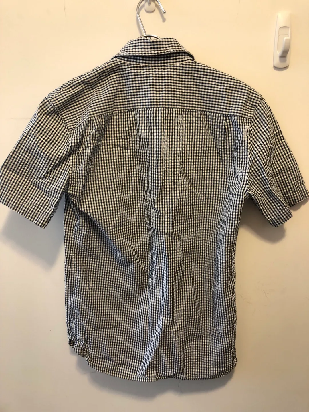 Club Monaco Men's Gingham Short Sleeve Shirt - Size XS image indicator(3)