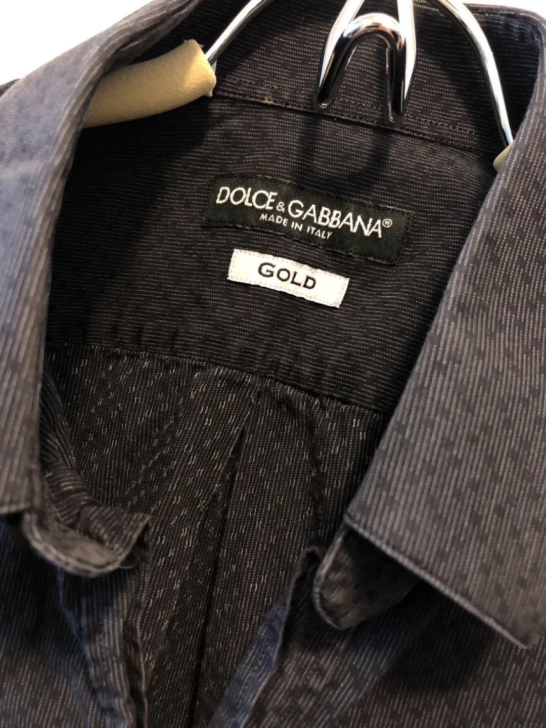 Dolce & Gabbana Gold Men's Dress Shirt image indicator(3)