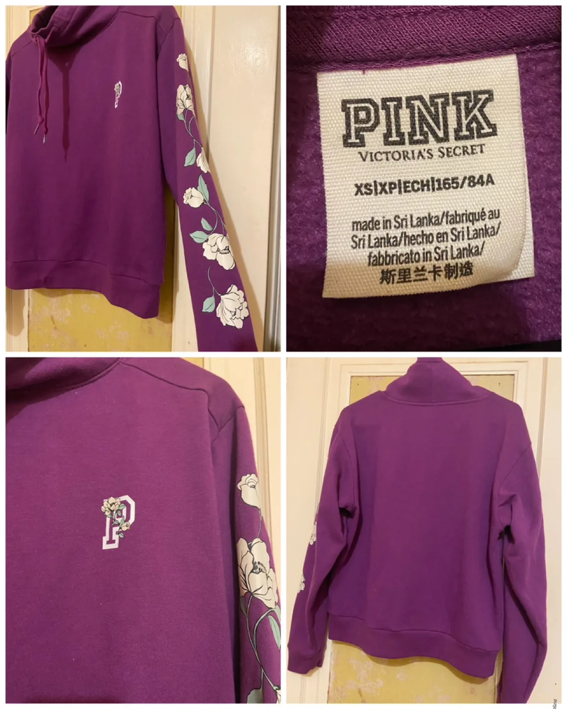 PINK VS Cowl Neck Sweatshirt matching sweatpants szXS image indicator(4)