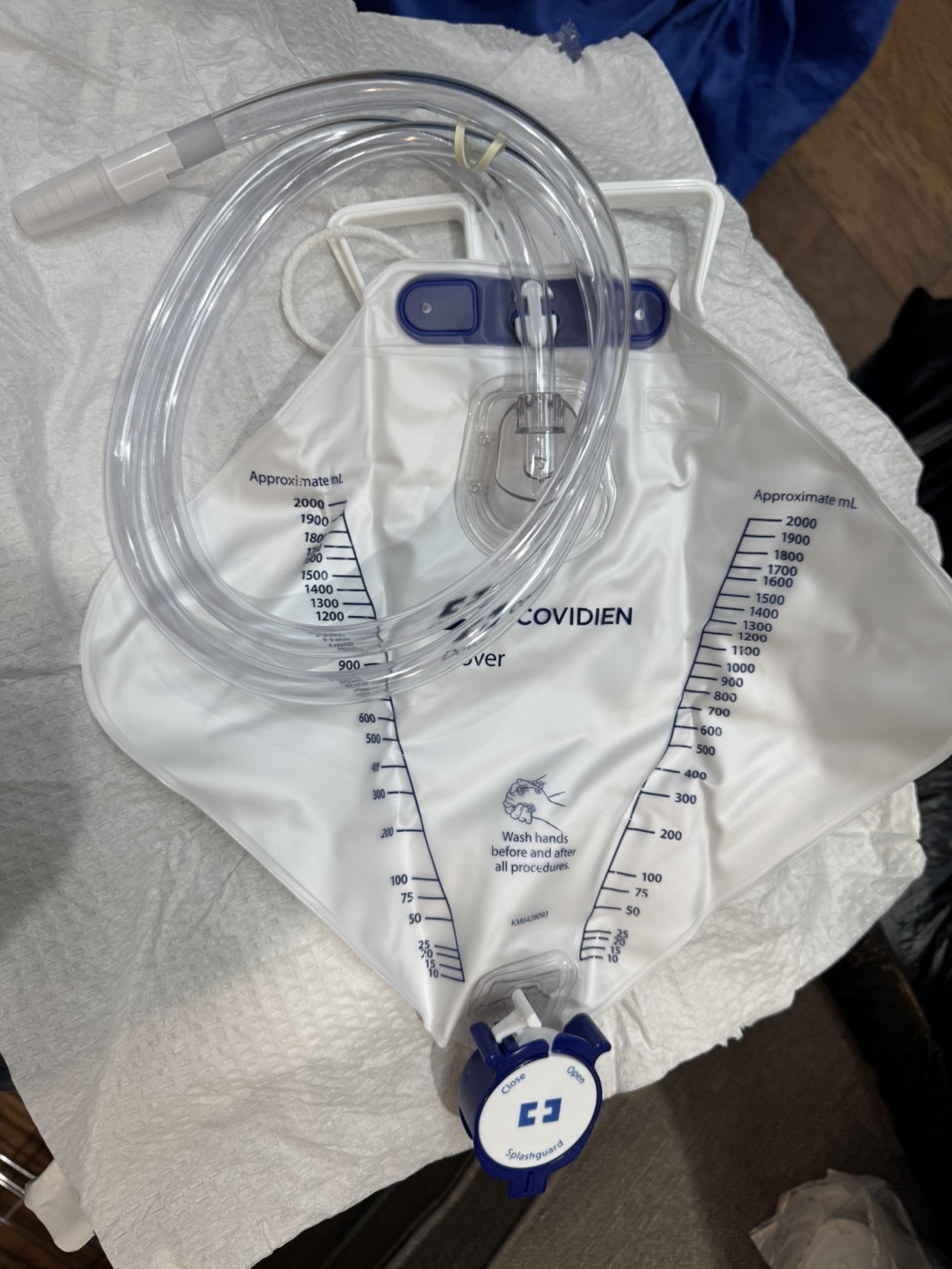 Covidien Dover 2000 mL Urine Drainage Bag