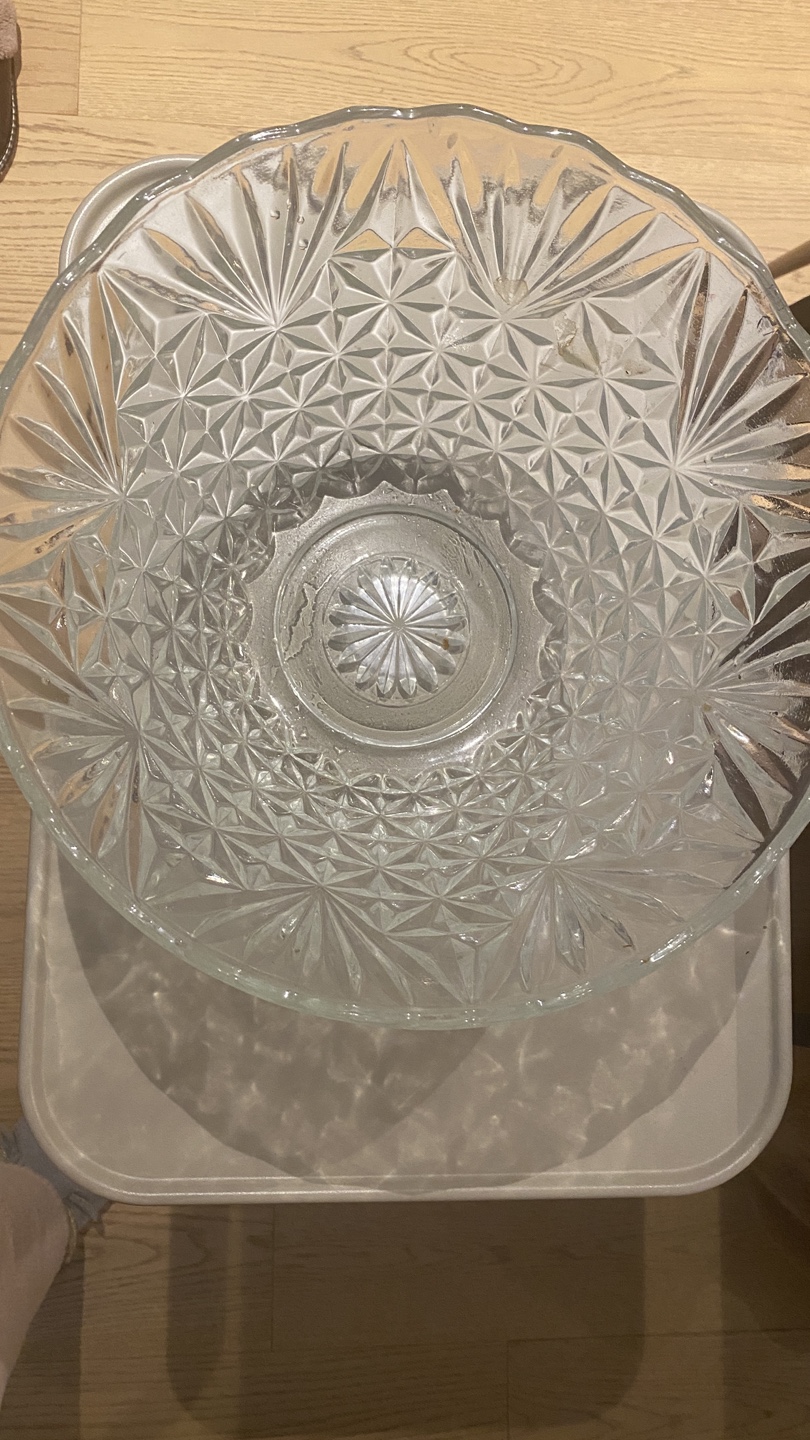 Large Crystal Punch Bowl - photo 2