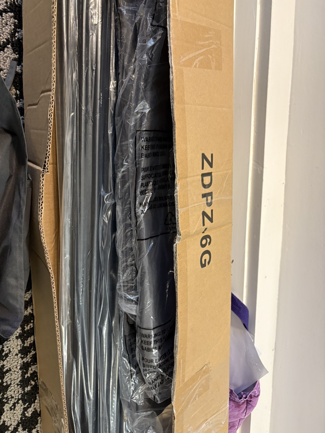 6 Panel Room Divider - Grey - photo 2