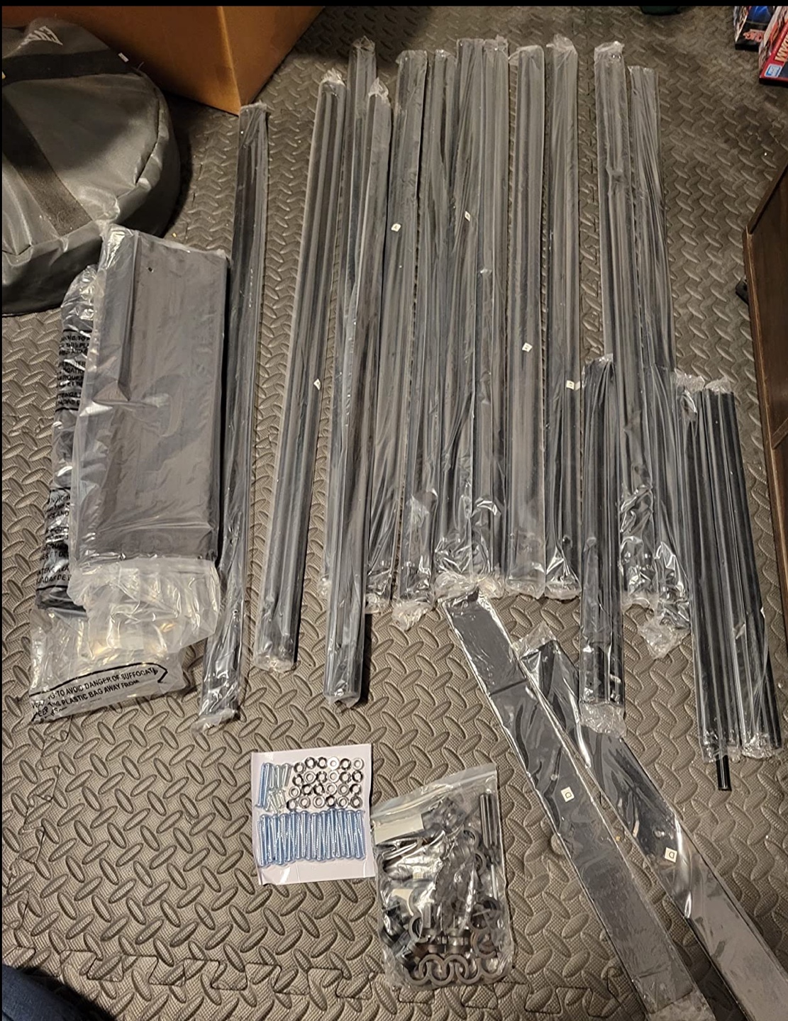 6 Panel Room Divider - Grey - photo 4