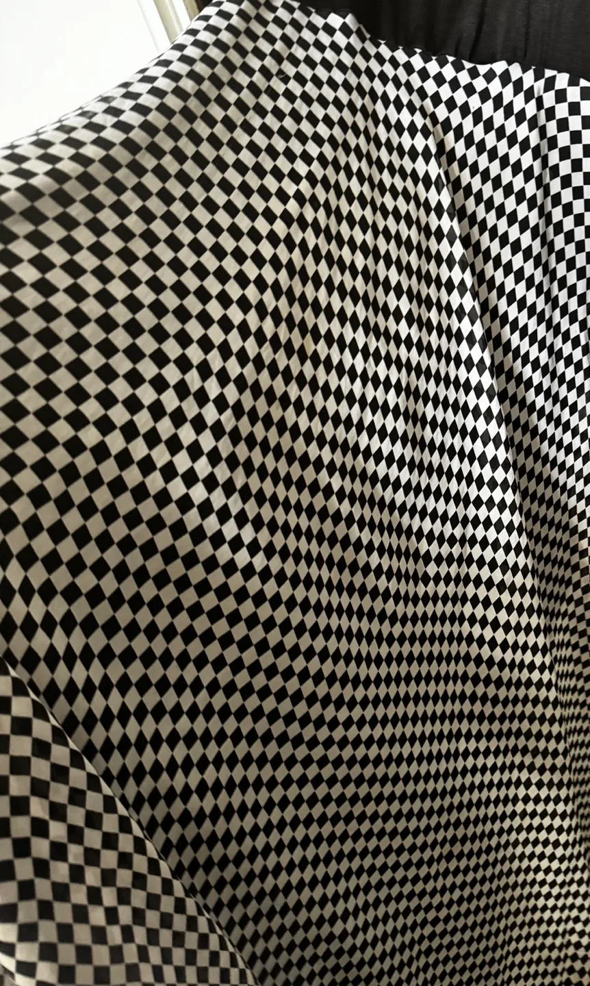 Black and white checkered skater dress image indicator(2)