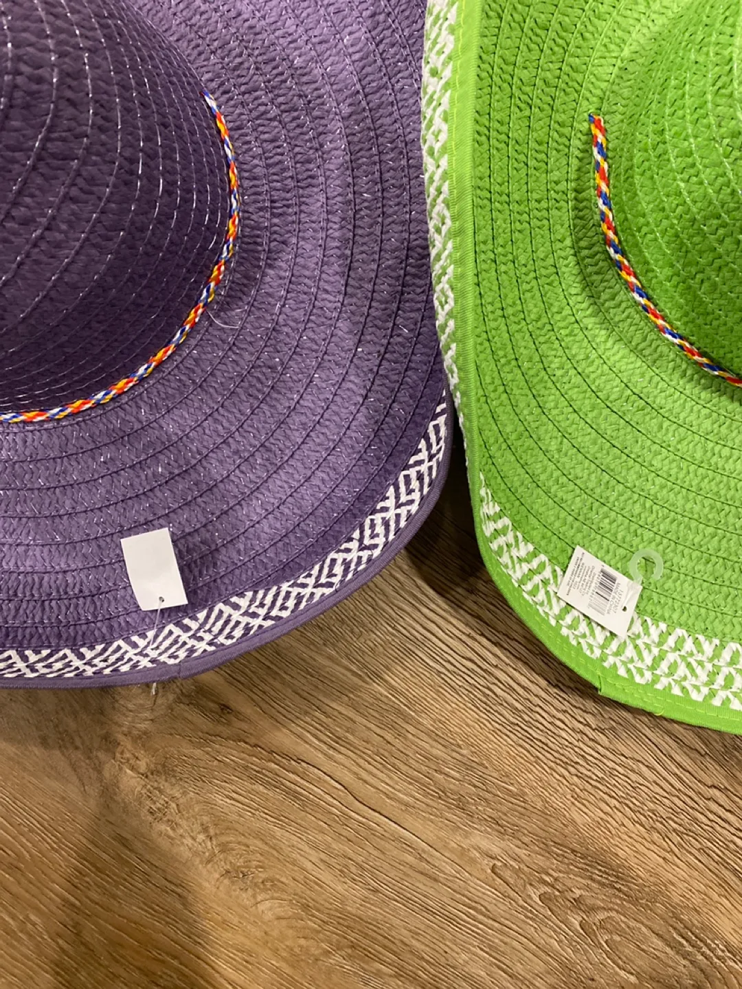 Two Sombrero Hats - Purple and Green image indicator(4)