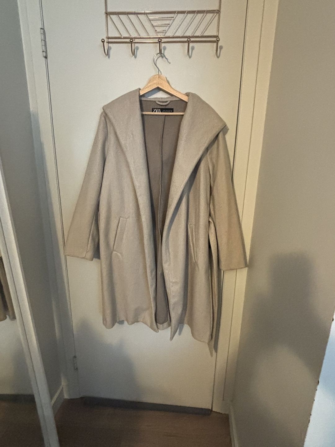 Zara Hooded Belted Coat