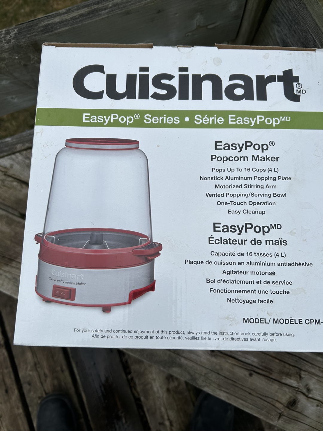Cuisinart EasyPop Popcorn Maker - CPM-700C - photo 2