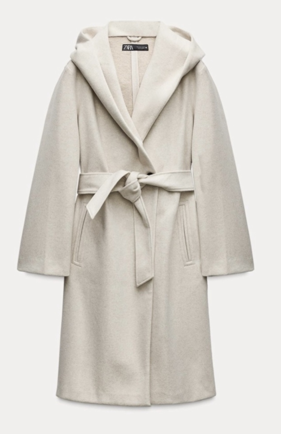 Zara Hooded Belted Coat - photo 3