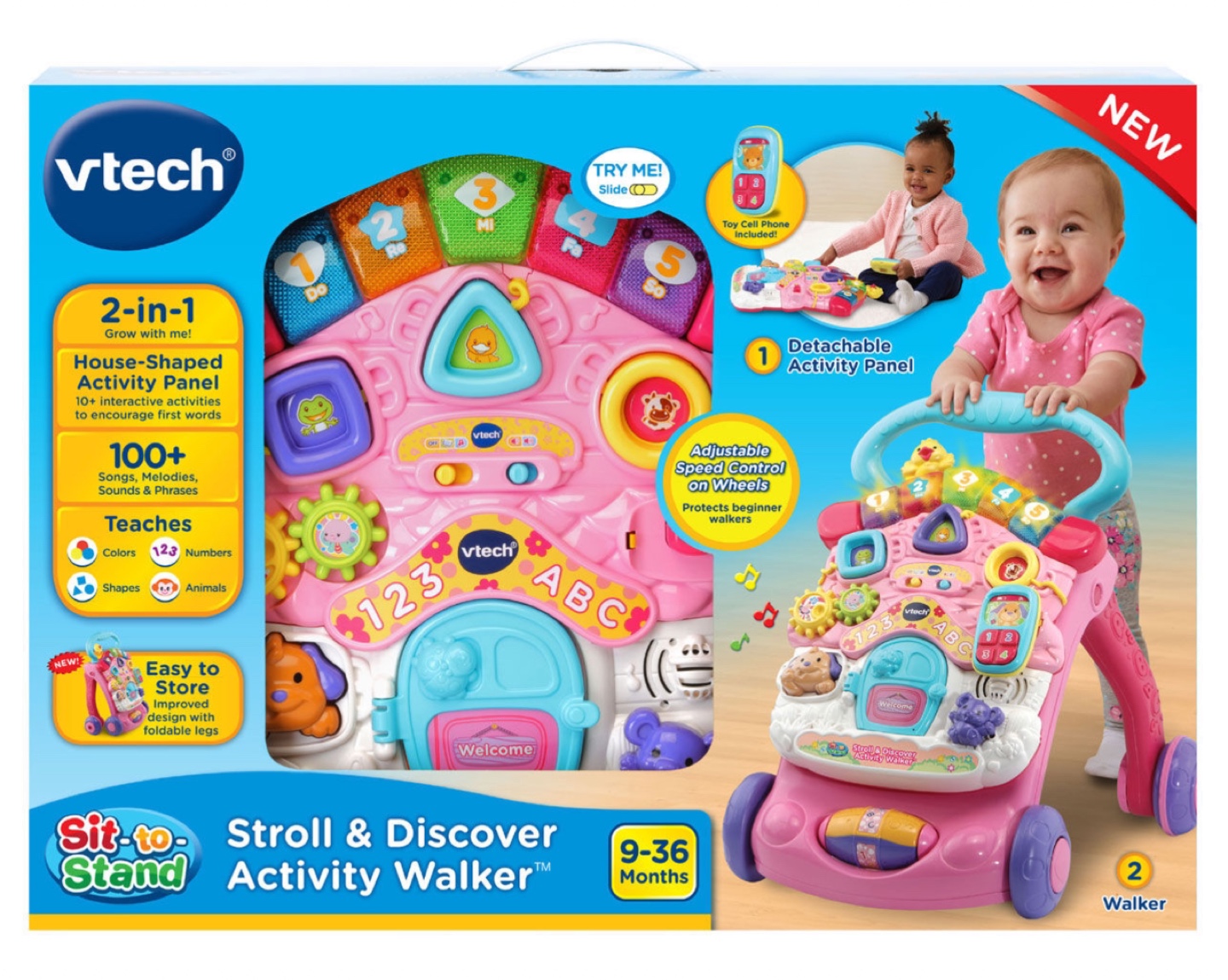 VTech Sit-to-Stand Stroll & Discover Activity Walker - photo 5