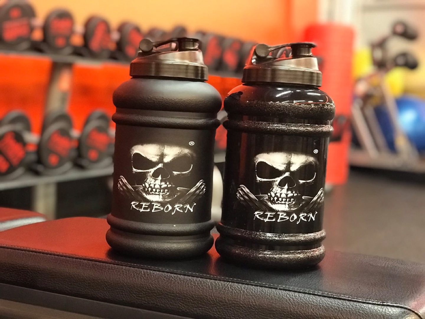 Reborn 2.2L Black Skull Water Bottle - photo 3