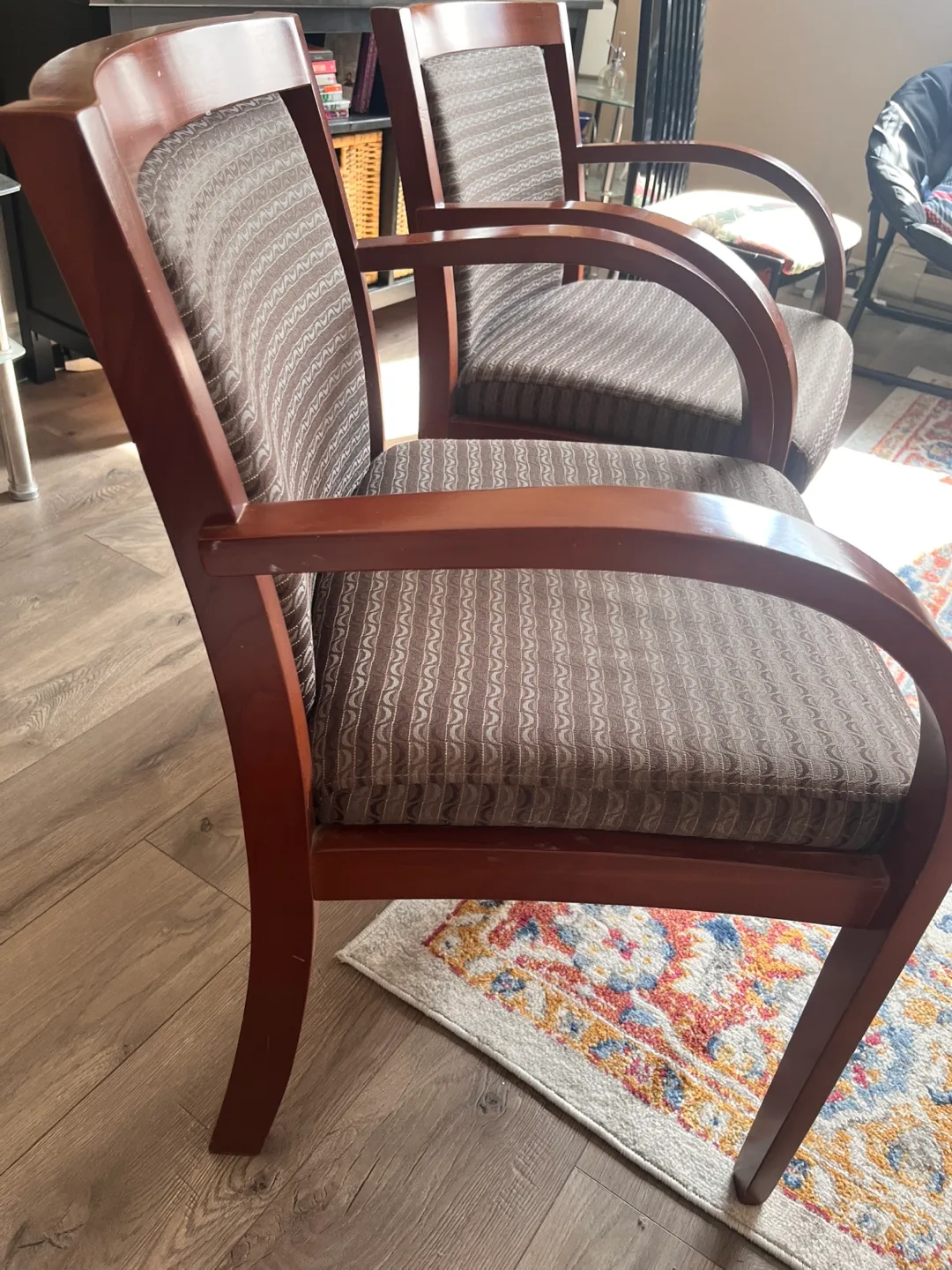 2 accent chairs with arm rest image indicator(2)