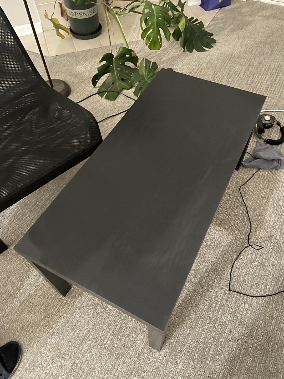 Dark Gray/Black Modern Coffee Table