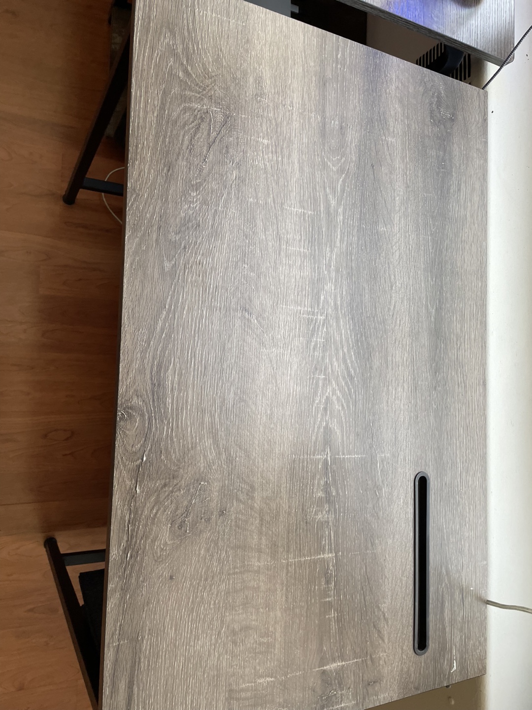 Gray Computer Desk with Storage - photo 5