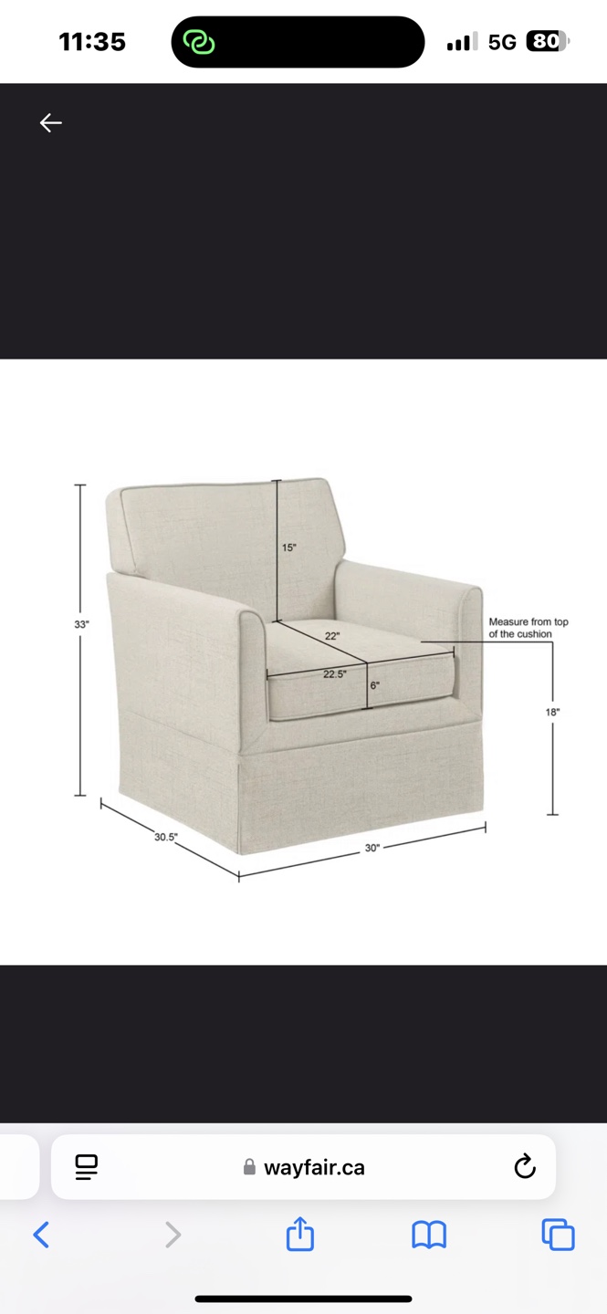 Paula Accent Armchair - Cream Polyester - photo 4