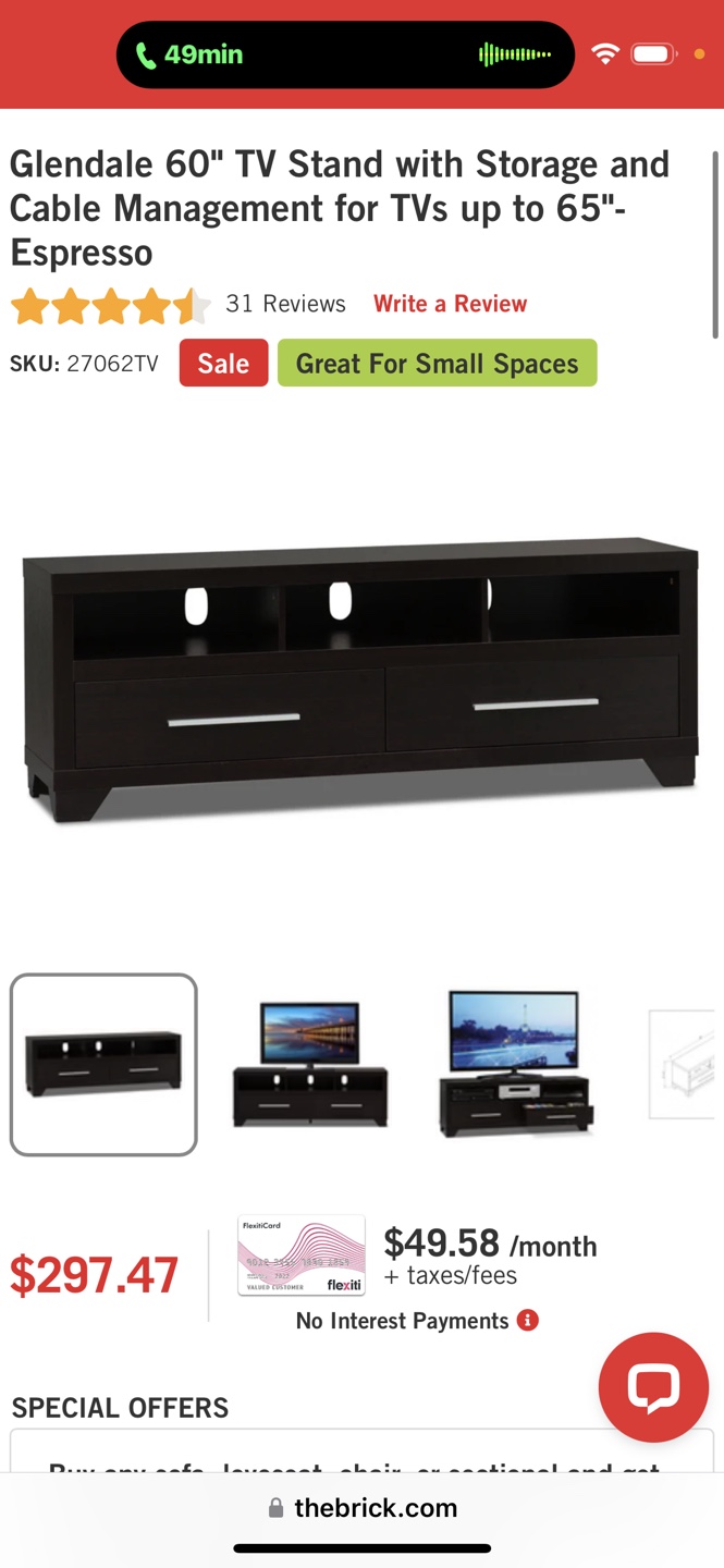 Glendale 60" TV Stand - Espresso - photo 4