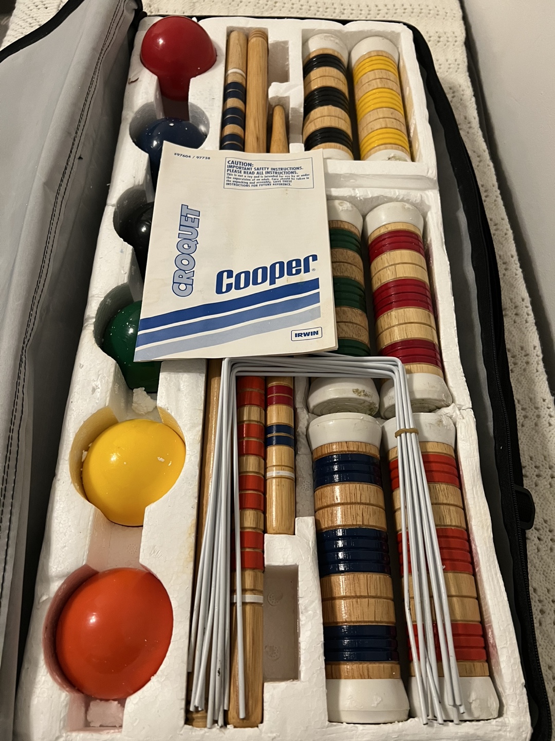 Vintage Cooper Croquet Set 6 set💚