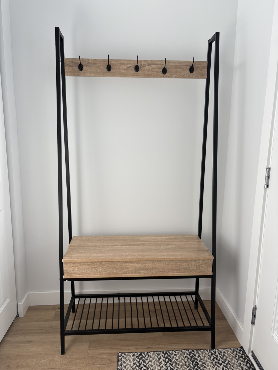 Canadian Tire Hall Tree with Storage Bench & Shoe Rack