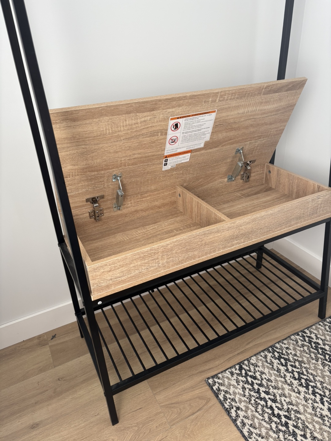 Canadian Tire Hall Tree with Storage Bench & Shoe Rack - photo 3