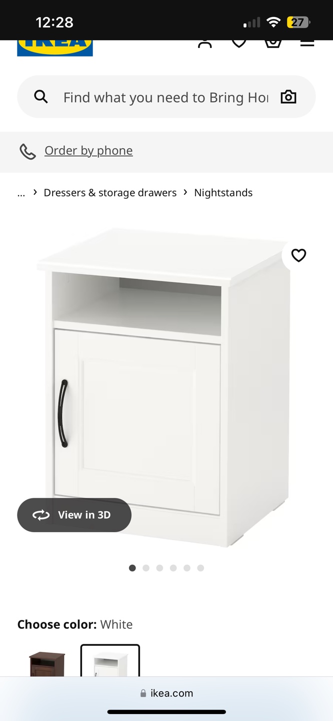 IKEA White Nightstand