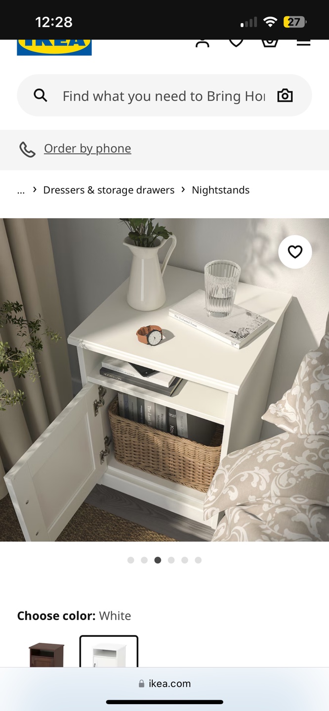 IKEA White Nightstand - photo 2