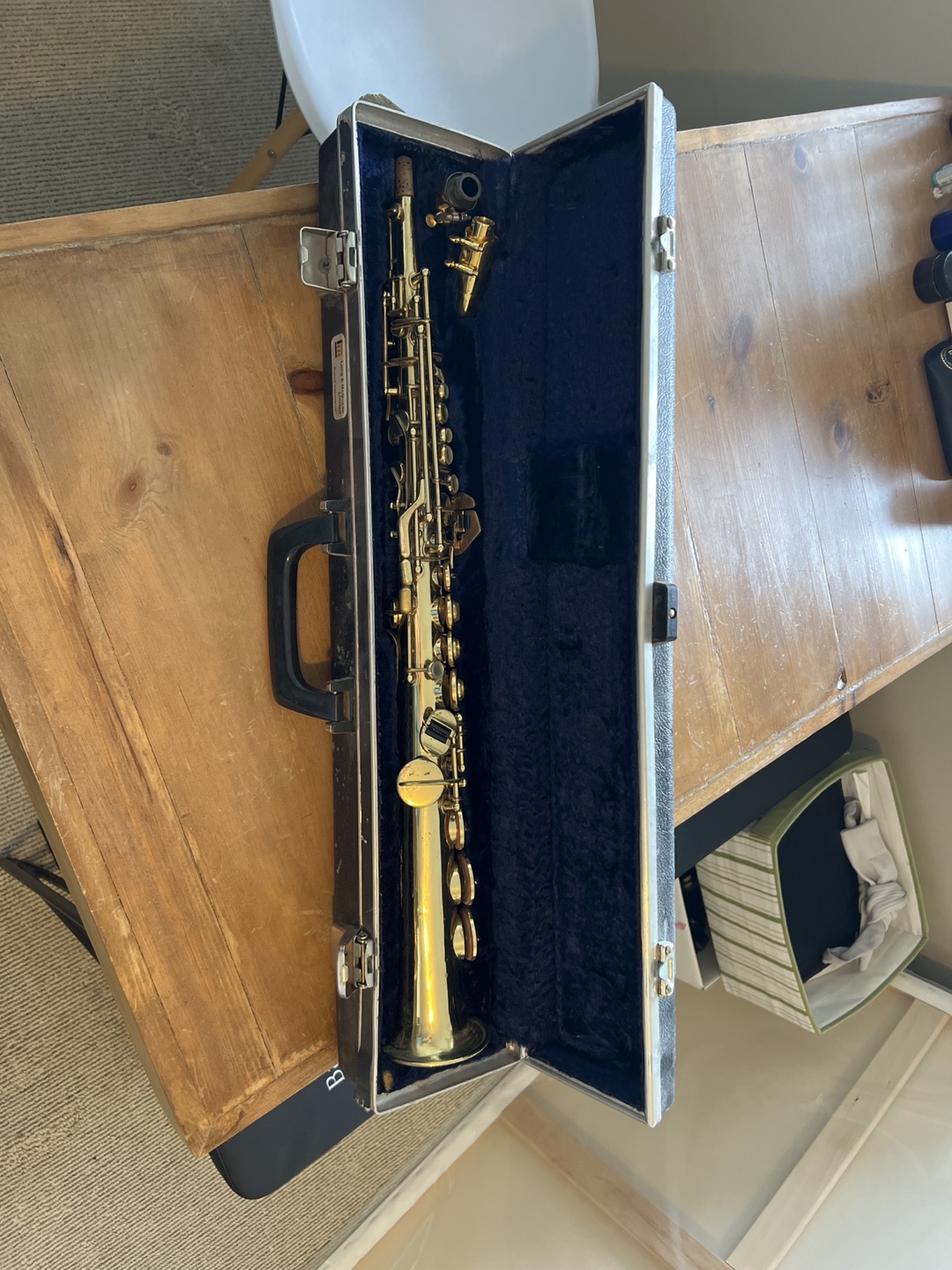 Vintage Soprano Saxophone with Case