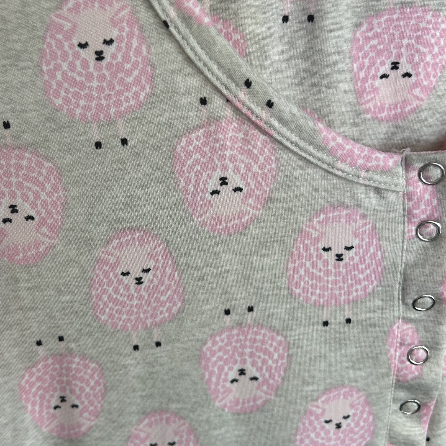 Luna & Dawn Henley Short Sleeve Peachy Soft Nightgown Size S - photo 4