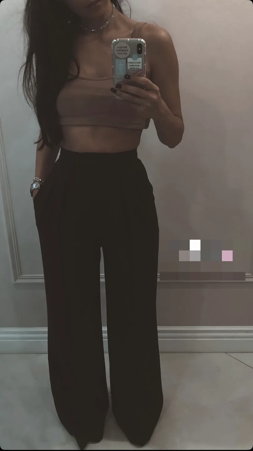 Black Wide Leg Trousers thumbnail