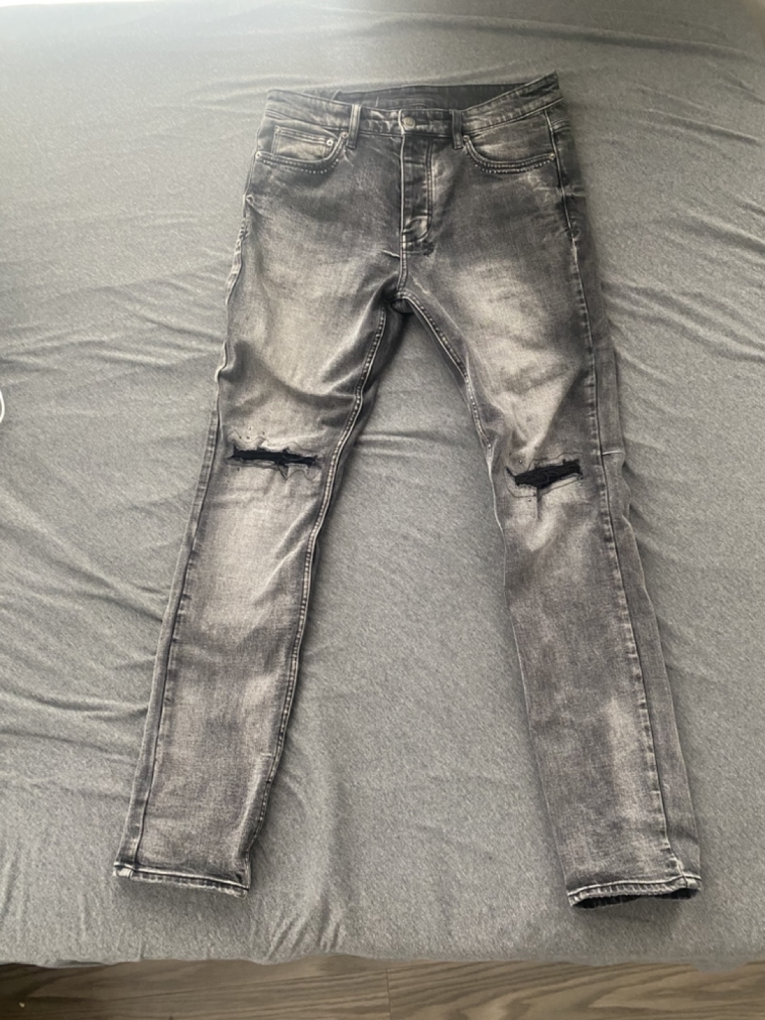 Grey and Black KSUBI jeans (No Tag)