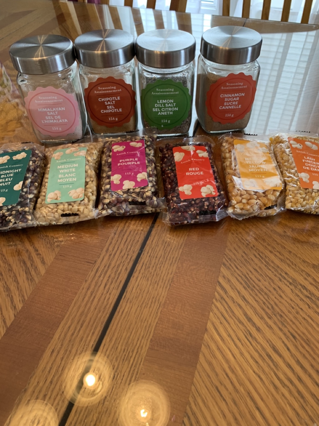 Assortment of Gourmet Popcorn Kernels and Seasoning Jars - photo 2