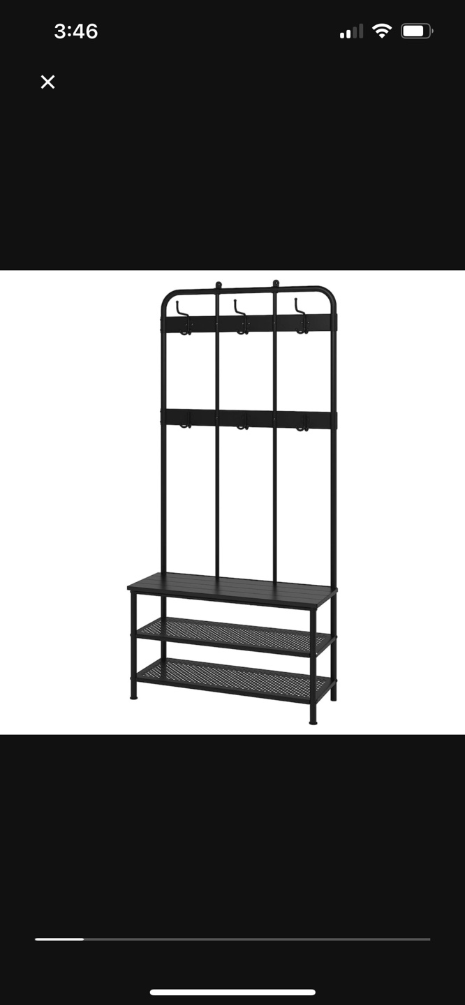 IKEA Hallway Coat Rack with Shoe Storage