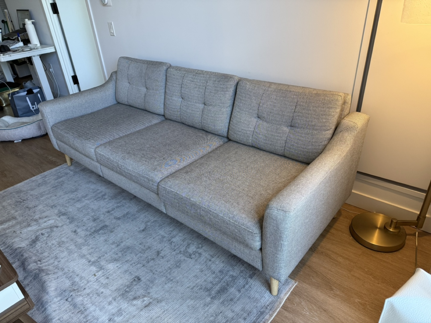 Burrow nomad gray couch - photo 4