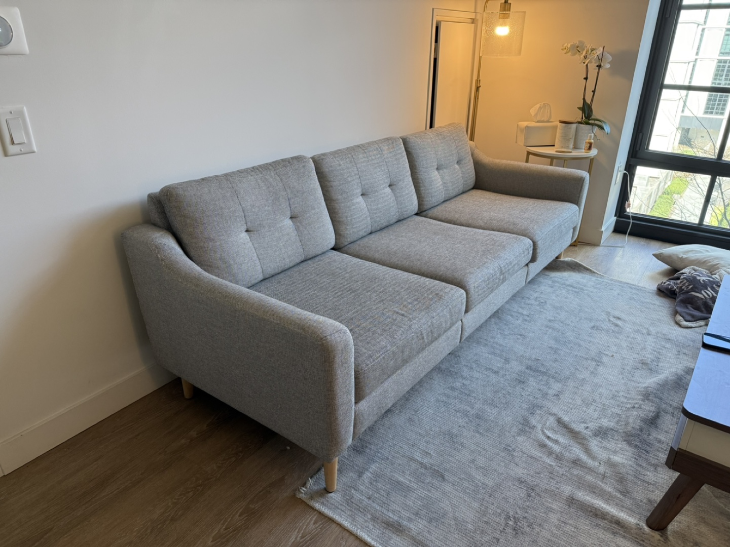 Burrow nomad gray couch - photo 5