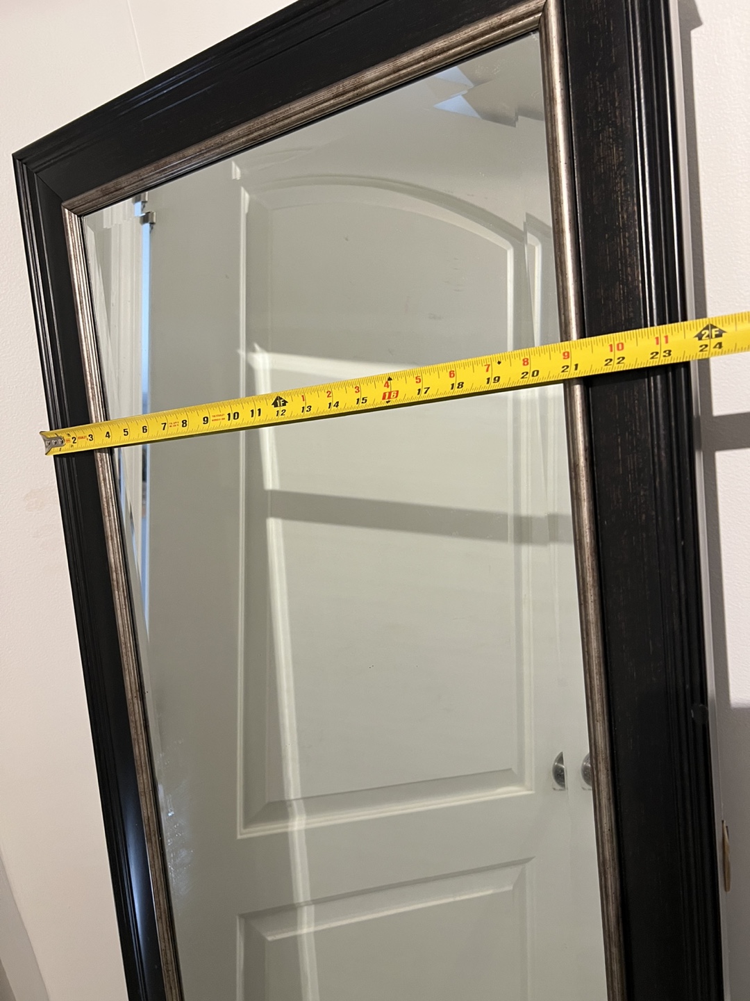 Full Length standing Mirror with Black Frame