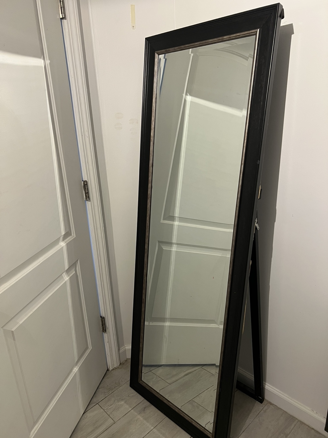 Full Length standing Mirror with Black Frame - photo 3