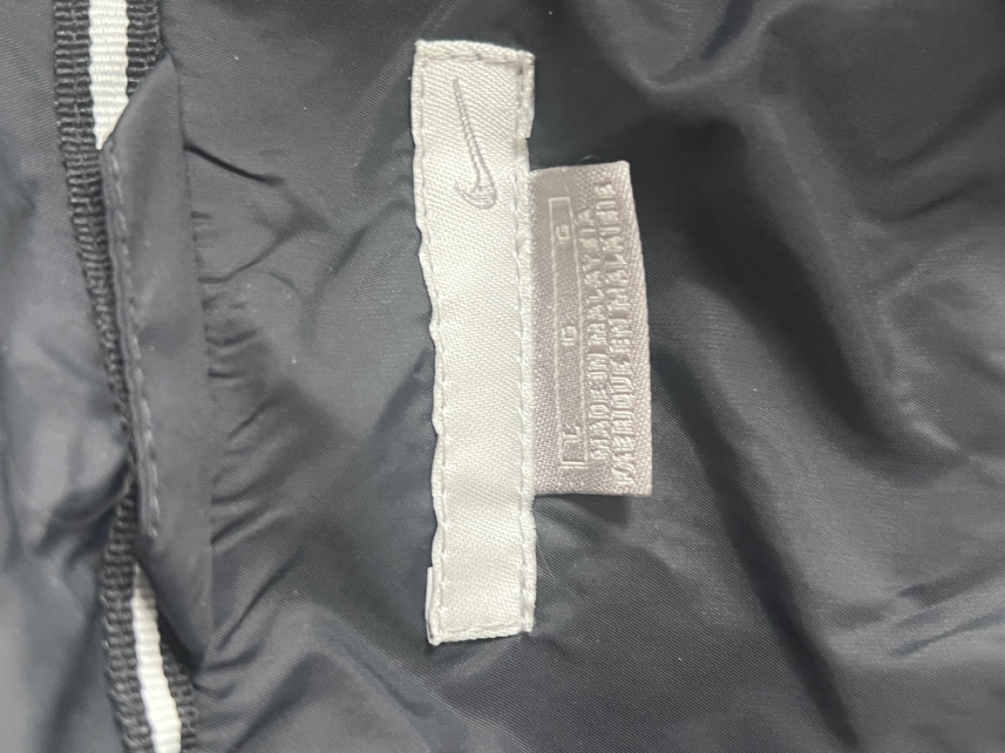 Nike Men's Black Windbreaker Jacket Size L - photo 2