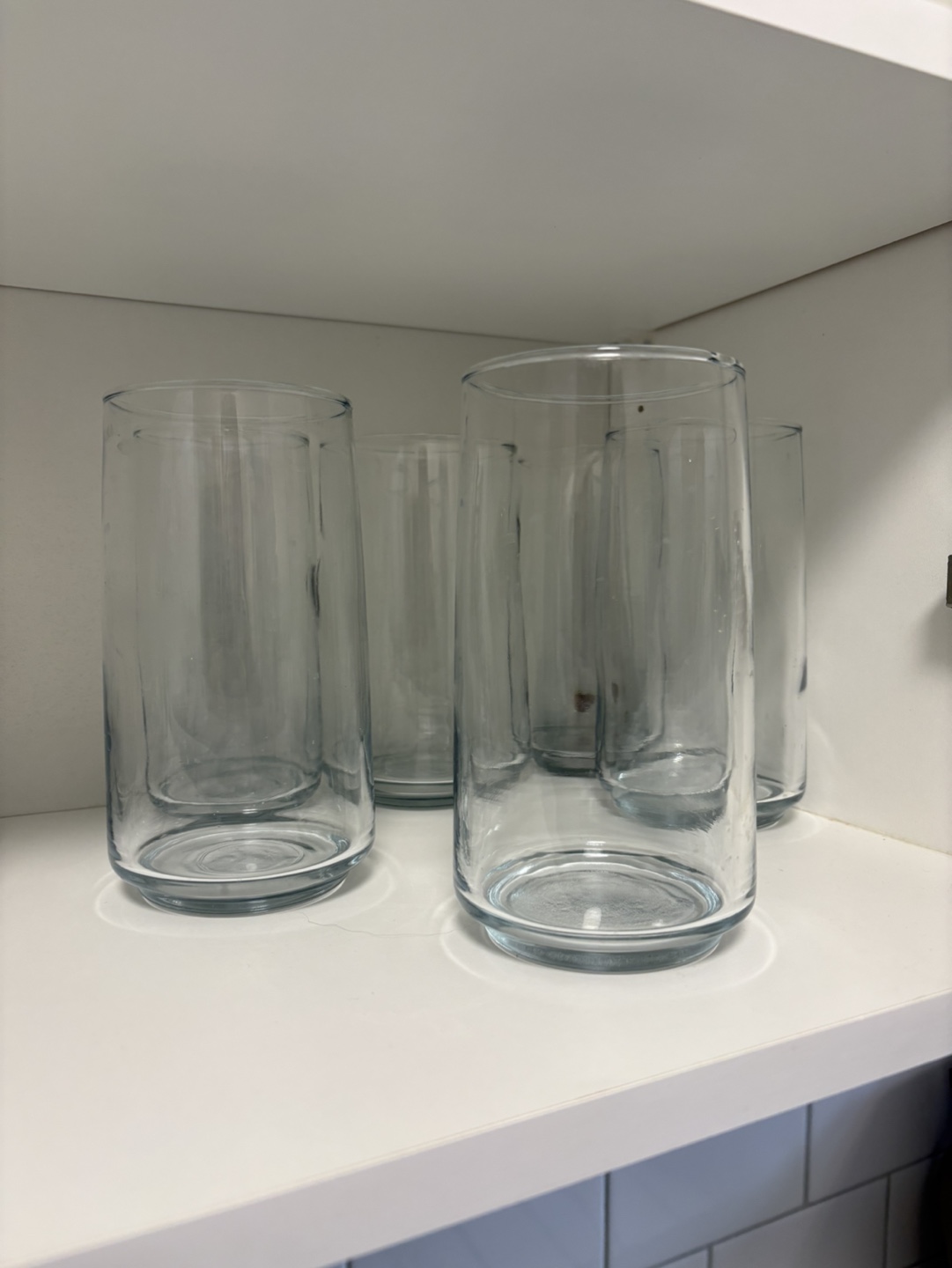 Set of 12 Clear Glass Tumblers - photo 2