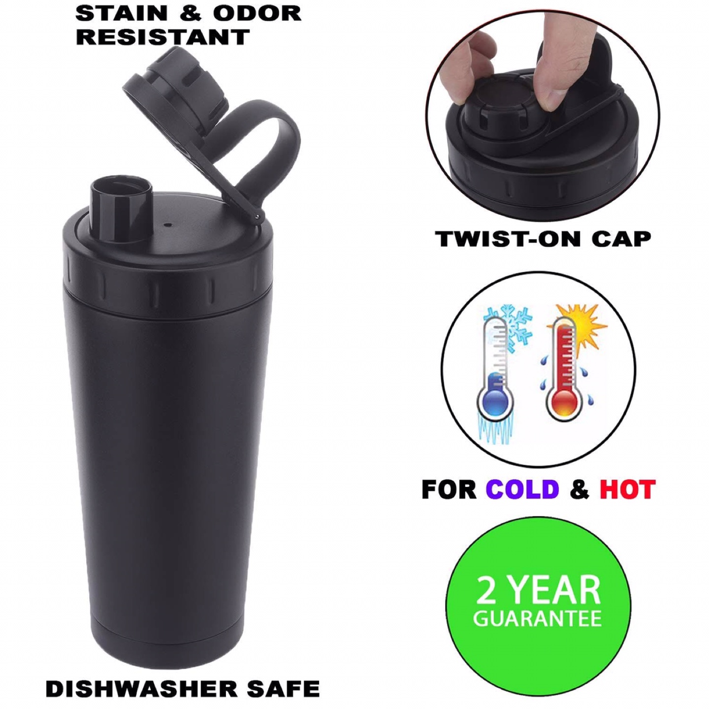 REBORN 20 oz Stainless Steel Shaker  Insulated