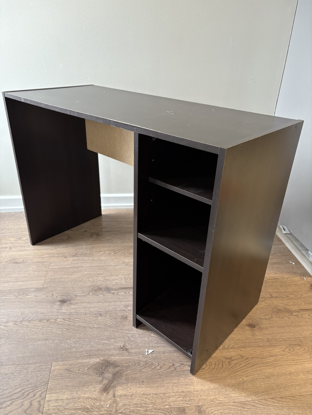Dark Brown Computer Desk & Mesh Office Chair