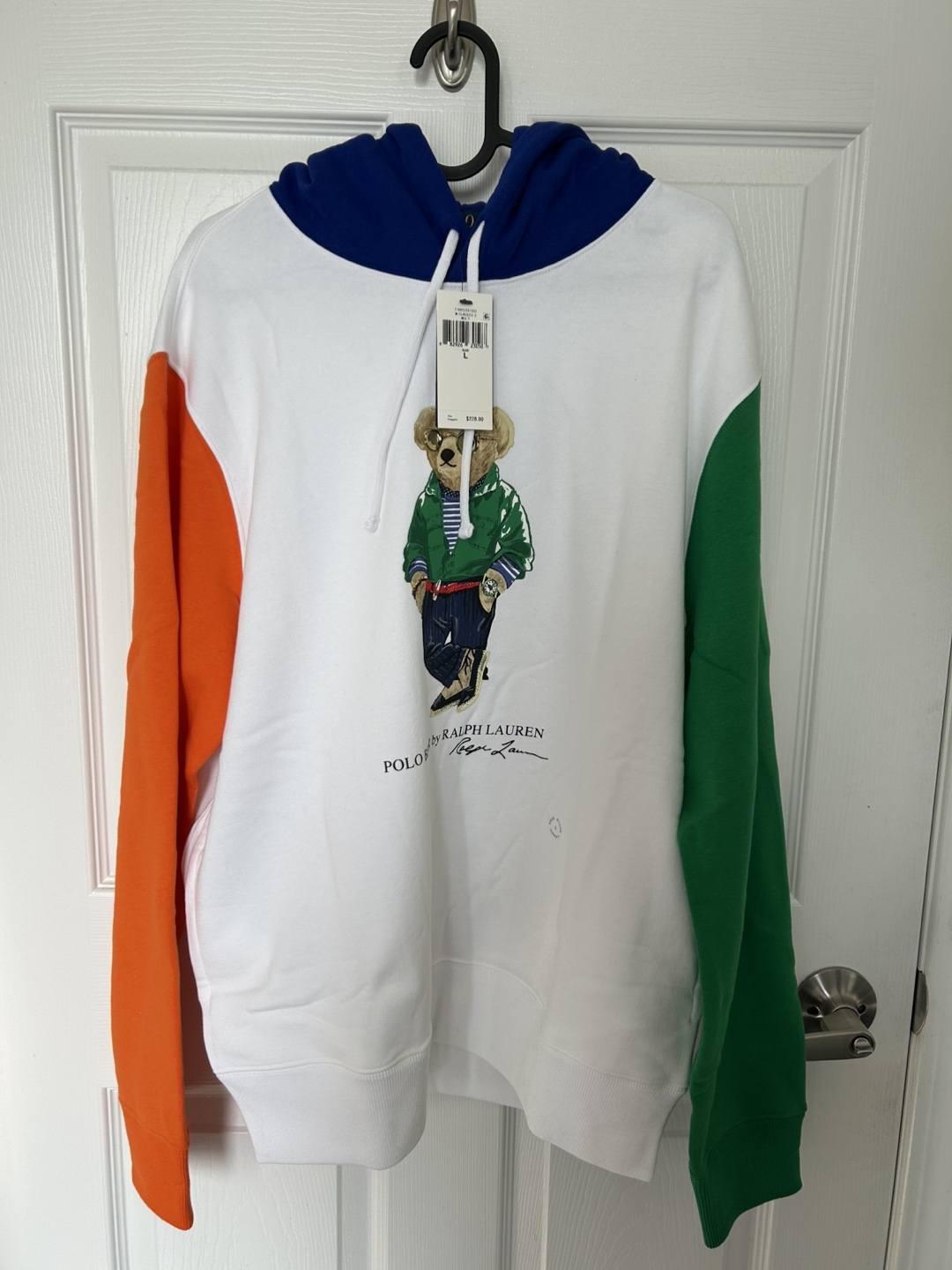 BRAND NEW Polo Ralph Lauren Bear Hoodie - Size Large - photo 2