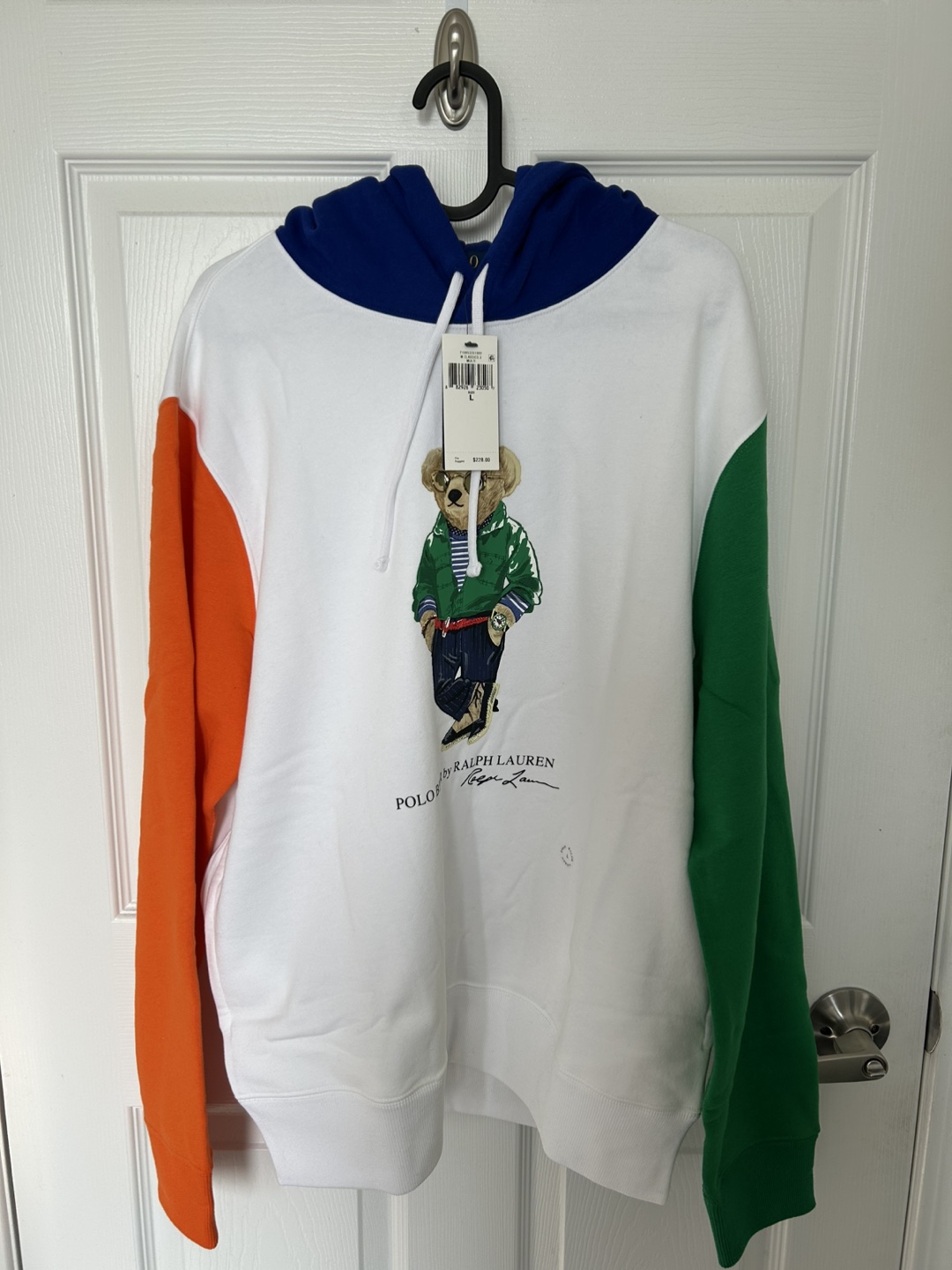 BRAND NEW Polo Ralph Lauren Bear Hoodie - Size Large