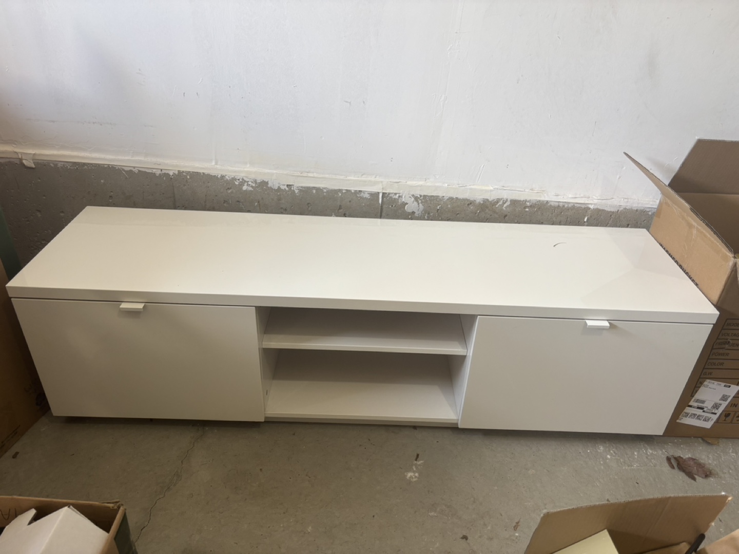 White TV Stand/Media Console - photo 5