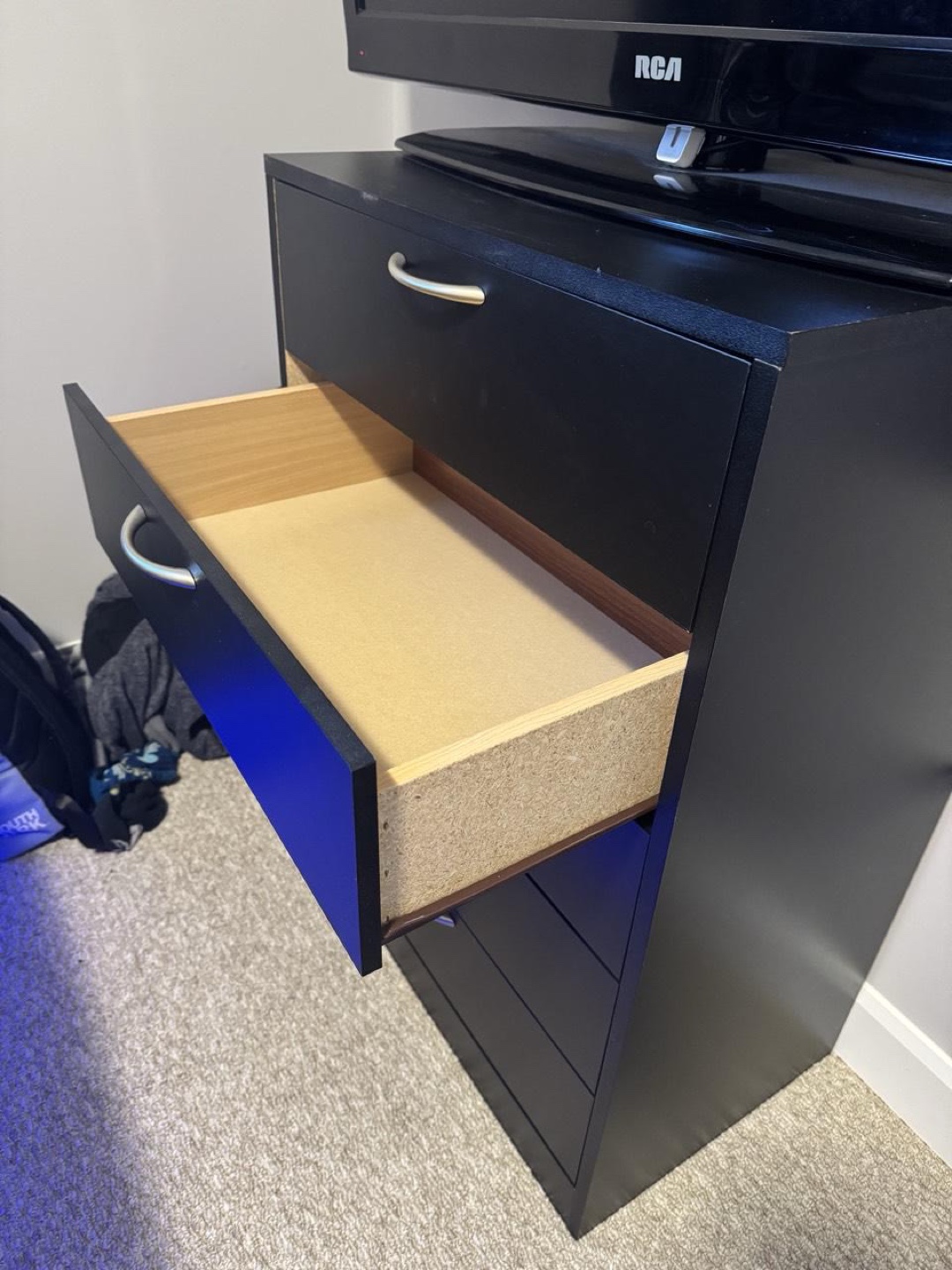 Black 5-Drawer Dresser - photo 3