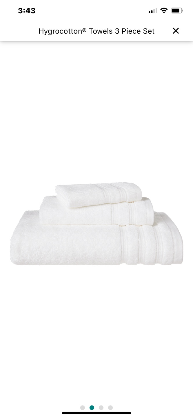 President's Choice Hygrocotton 3-Piece Towel Set - photo 2