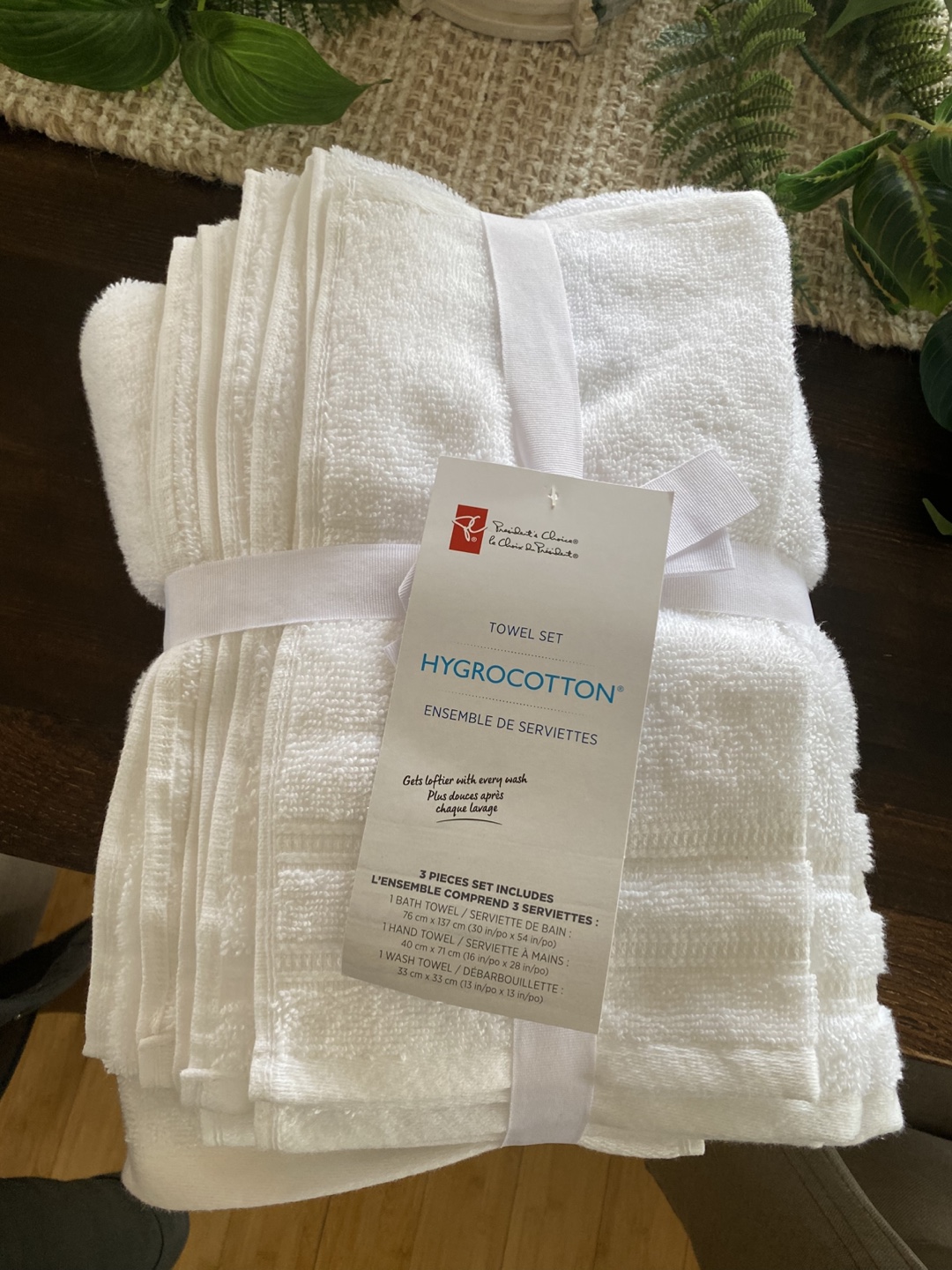 President's Choice Hygrocotton 3-Piece Towel Set