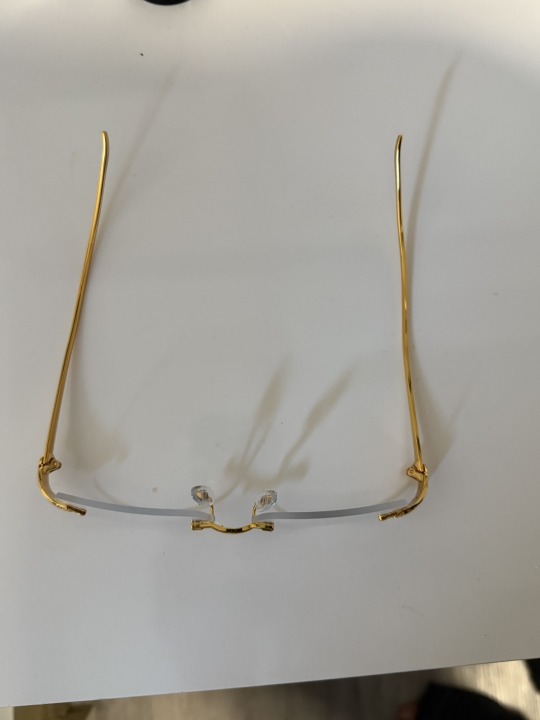 Vintage Cartier Gold Rimless Eyeglasses - photo 2