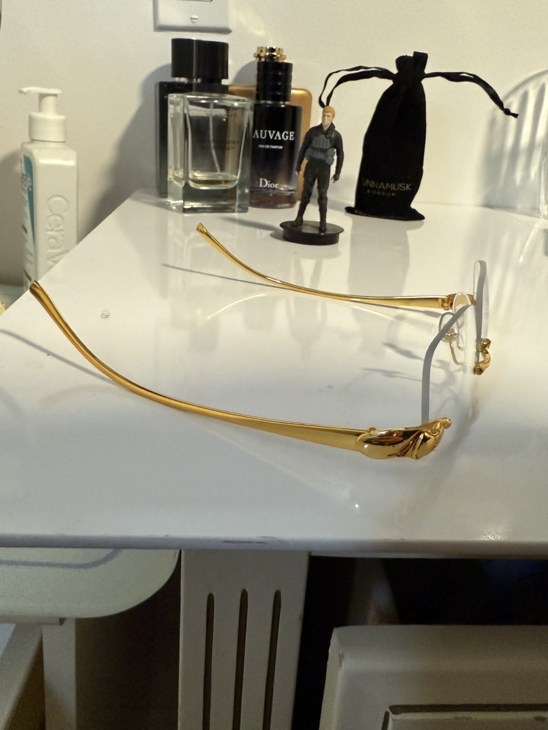 Vintage Cartier Gold Rimless Eyeglasses - photo 3