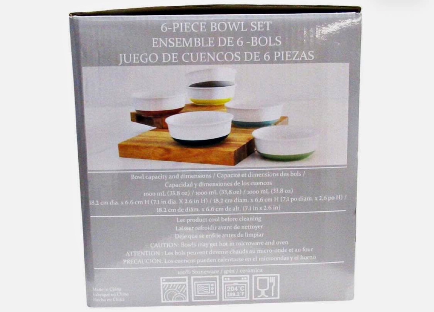 6-Piece Stoneware Bowl Set - photo 4